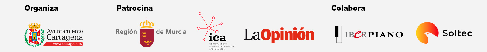 Patrocinadores del 38º Jazz Festival de Cartagena