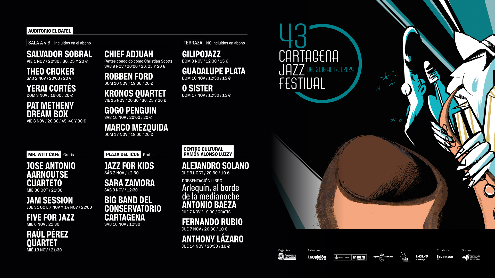 Cartagena Jazz Festival 2024 lineup